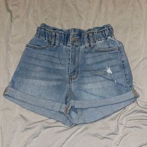 Cello High Waisted Jean Shorts